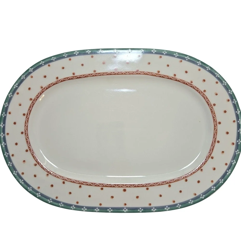 Villeroy & Boch oval serving platter from the Città & Campagna collection 13.5 
